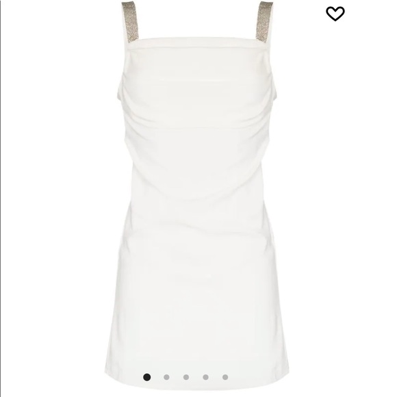 De La Vali Mojio Diamanté Draped Minidress (perfect bridal after party look!) - Picture 2 of 5